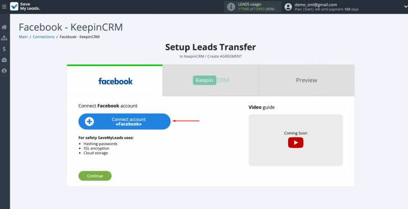 Facebook and KeepinCRM integration | Connect your Facebook account to SaveMyLeads