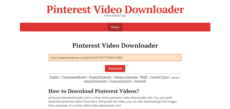 How to download Pinterest video | Download