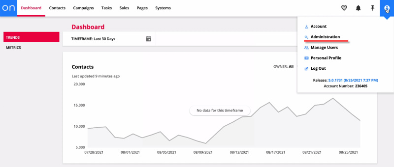 How to Add Ontraport Contacts from New Facebook Leads | Admin section