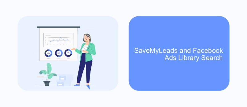 SaveMyLeads and Facebook Ads Library Search