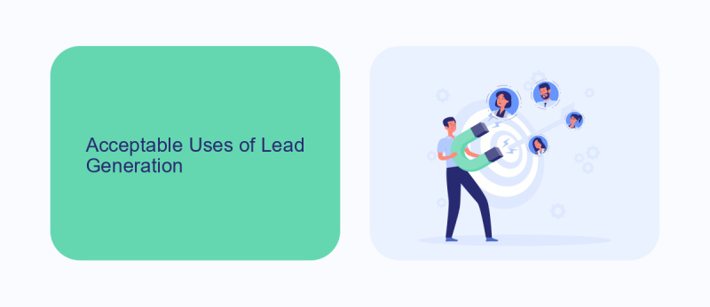 Acceptable Uses of Lead Generation