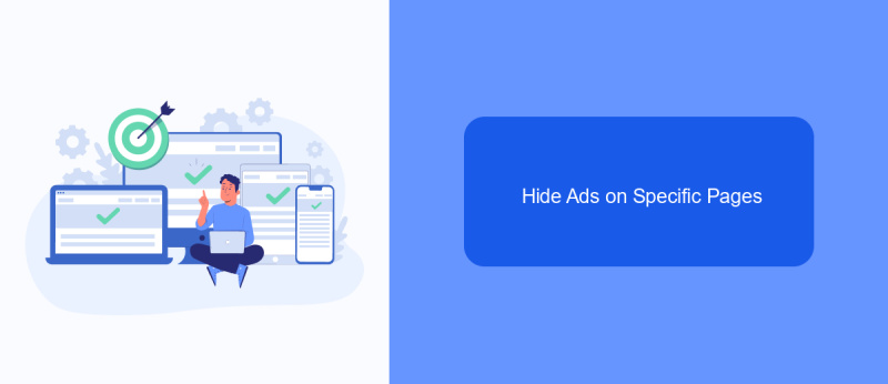 Hide Ads on Specific Pages